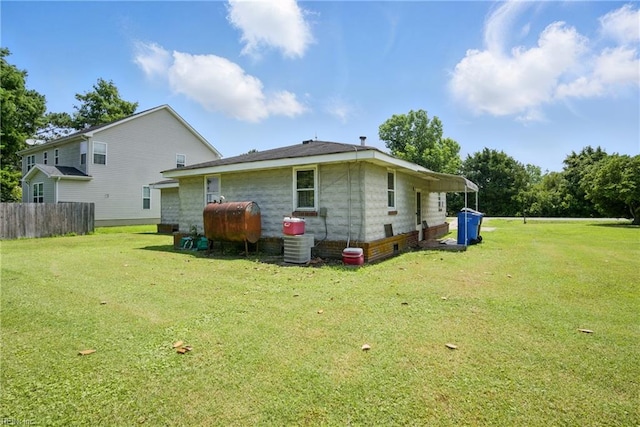 1816 Long Ridge Rd, Chesapeake, VA 23323 - rear view of house featuring oil tank