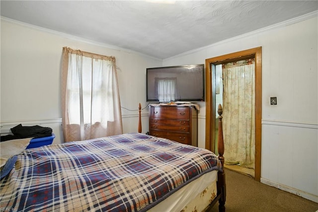1816 Long Ridge Rd, Chesapeake, VA 23323 - carpeted bedroom featuring crown molding