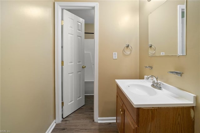 1118 35th St, Newport News, VA 23607 - bathroom with vanity and wood finished floors