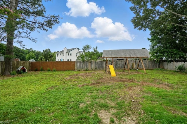 2317 Esplanade Dr, Virginia Beach, VA 23456 - fenced backyard featuring a playground