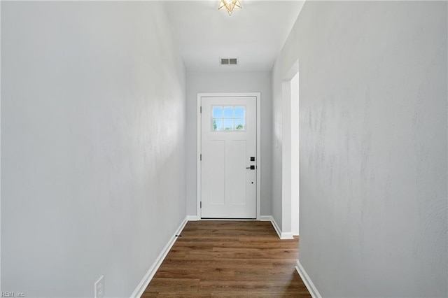 2317 Esplanade Dr, Virginia Beach, VA 23456 - doorway featuring dark wood-type flooring and baseboards