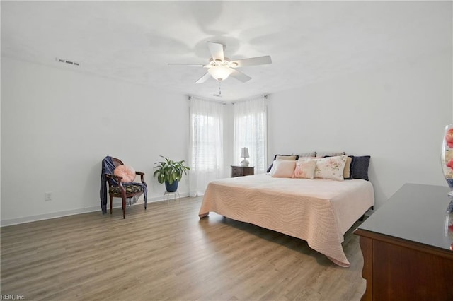 734 Gallbush Rd, Chesapeake, VA 23322 - bedroom with light wood-style floors and ceiling fan