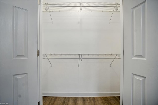 734 Gallbush Rd, Chesapeake, VA 23322 - walk in closet featuring dark wood-style floors