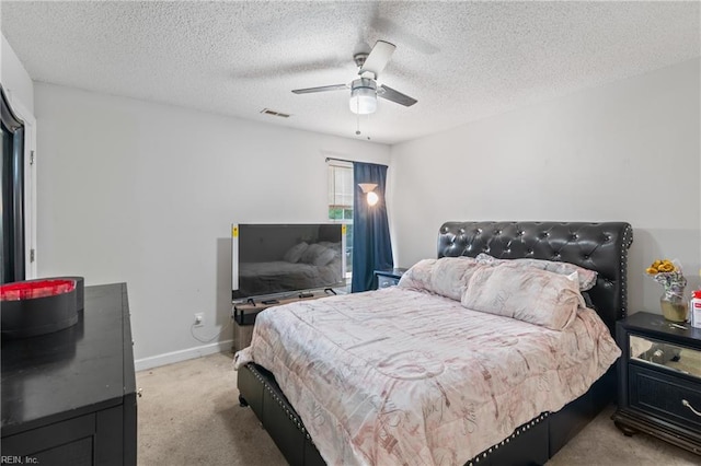 1508 Big Bethel Rd, Hampton, VA 23666 - bedroom featuring carpet floors, ceiling fan, and a textured ceiling