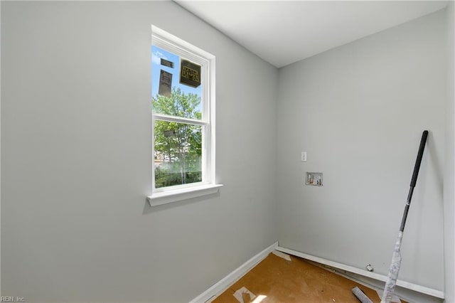 732 Birch Ave, Hampton, VA 23661 - washroom featuring hookup for a washing machine and baseboards