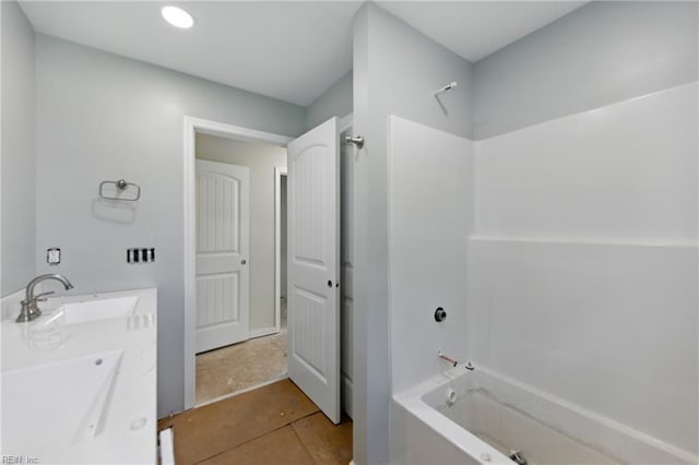 732 Birch Ave, Hampton, VA 23661 - bathroom with tub / shower combination and double vanity