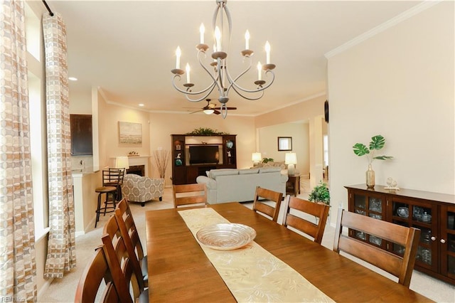 911 Vineyard Pl Unit # C, Suffolk, VA 23435 - dining room featuring a chandelier, wood finished floors, recessed lighting, and ornamental molding