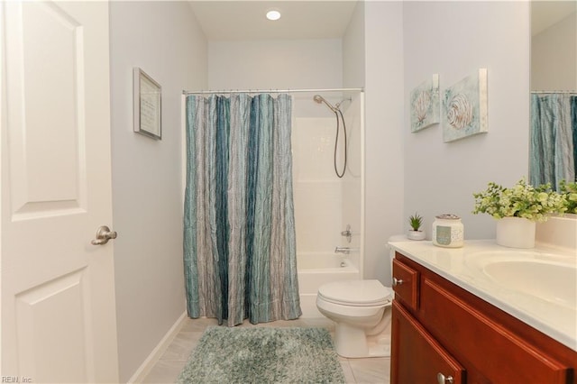 911 Vineyard Pl Unit # C, Suffolk, VA 23435 - full bath featuring vanity, shower / tub combo with curtain, and tile patterned floors