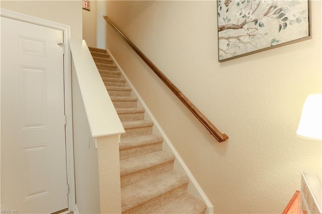 911 Vineyard Pl Unit # C, Suffolk, VA 23435 - stairway with a textured wall