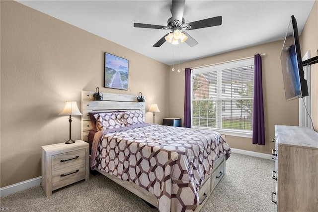 2224 Cabot Ct, Virginia Beach, VA 23456 - bedroom with light colored carpet and a ceiling fan
