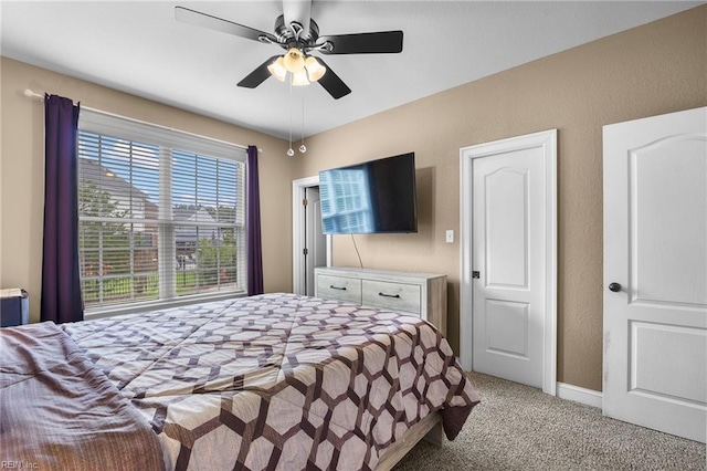 2224 Cabot Ct, Virginia Beach, VA 23456 - bedroom featuring light colored carpet, a textured wall, and a ceiling fan