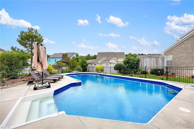 2224 Cabot Ct, Virginia Beach, VA 23456 - view of swimming pool with a patio and a residential view
