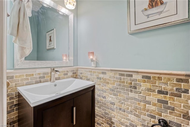 2060 Queens Point Dr, Suffolk, VA 23434 - bathroom featuring vanity and wainscoting