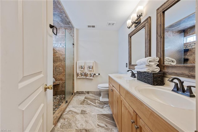 2060 Queens Point Dr, Suffolk, VA 23434 - full bathroom featuring double vanity and a stall shower