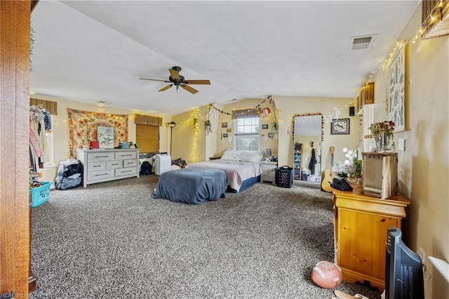 2060 Queens Point Dr, Suffolk, VA 23434 - bedroom with carpet flooring and vaulted ceiling