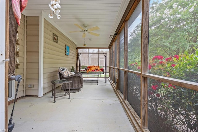 2060 Queens Point Dr, Suffolk, VA 23434 - sunroom / solarium with a ceiling fan