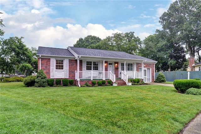5 Yulee Ct, Hampton, VA 23669 - single story home featuring covered porch, brick siding, a garage, and driveway