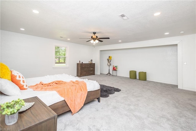 3760 Nansemond Pkwy, Suffolk, VA 23435 - bedroom with recessed lighting, carpet, and a ceiling fan