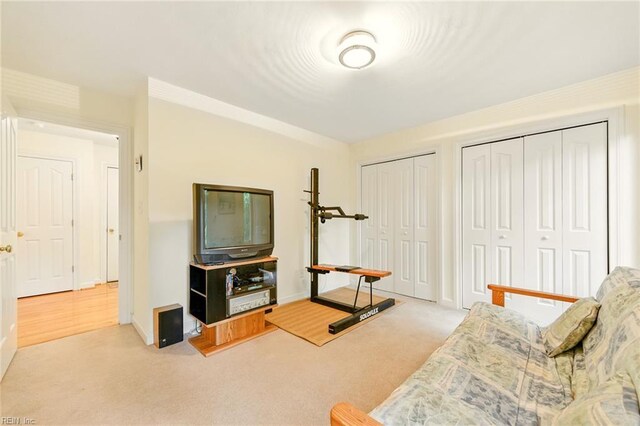 1904 Sandee Cres, Virginia Beach, VA 23454 - living area with carpet and baseboards