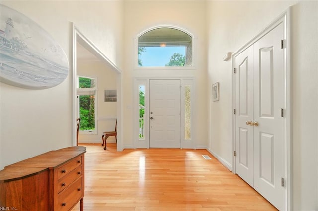 1904 Sandee Cres, Virginia Beach, VA 23454 - foyer with light wood-type flooring and a high ceiling