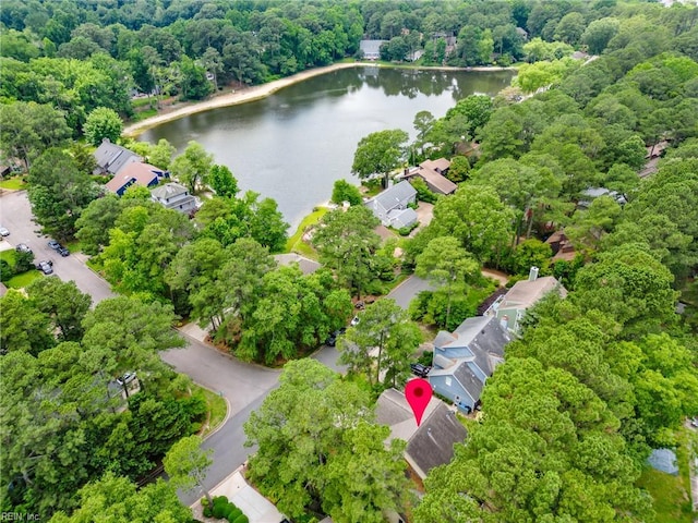 1904 Sandee Cres, Virginia Beach, VA 23454 - aerial perspective of suburban area with a large body of water and a forest