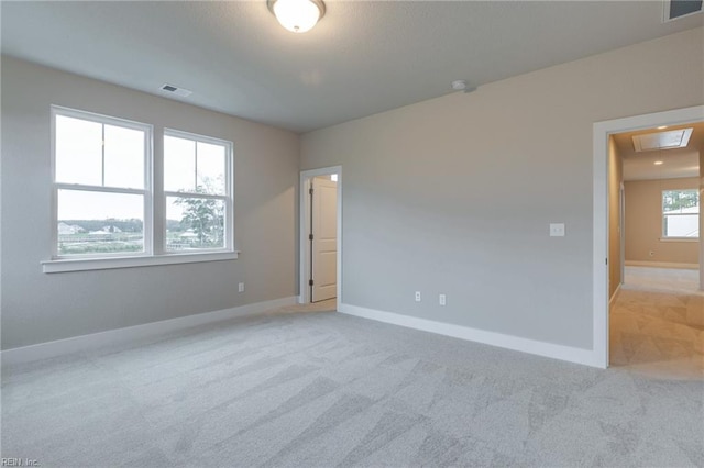 1501 Cedarville Ct, Chesapeake, VA 23322 - empty room with light carpet and attic access