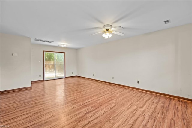 128 Glen Echo Dr, Norfolk, VA 23505 - spare room featuring light wood finished floors and a ceiling fan