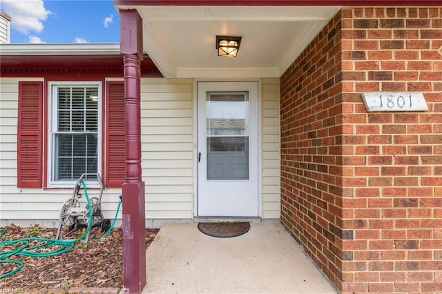 1801 Cougar Ct, Virginia Beach, VA 23456 - property entrance with brick siding