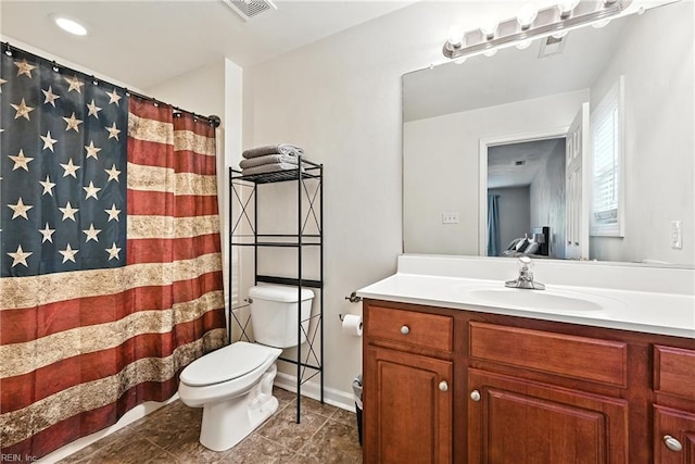 742 Milby Dr, Chesapeake, VA 23325 - full bath with vanity, tile patterned flooring, and a shower with shower curtain