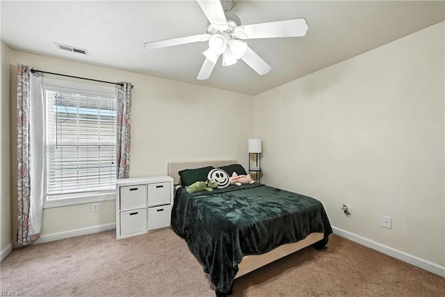 742 Milby Dr, Chesapeake, VA 23325 - bedroom featuring light colored carpet, multiple windows, and ceiling fan