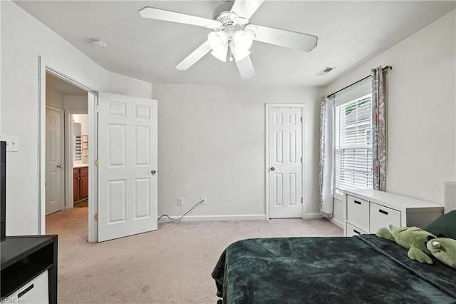 742 Milby Dr, Chesapeake, VA 23325 - bedroom featuring light carpet and a ceiling fan