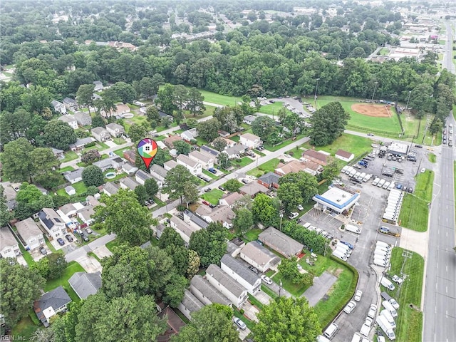 742 Milby Dr, Chesapeake, VA 23325 - aerial view of property's location featuring nearby suburban area