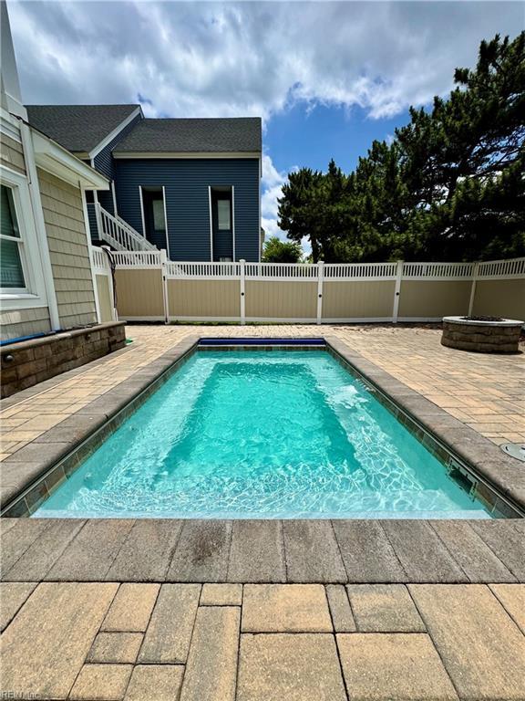 508 Virginia Dare Dr, Virginia Beach, VA 23451 - view of pool with a patio area and a fenced backyard
