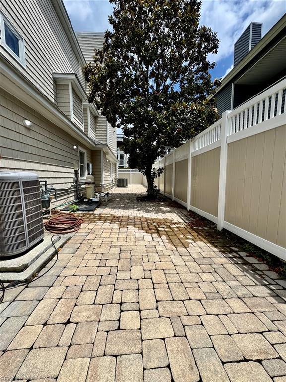 508 Virginia Dare Dr, Virginia Beach, VA 23451 - fenced backyard with a patio