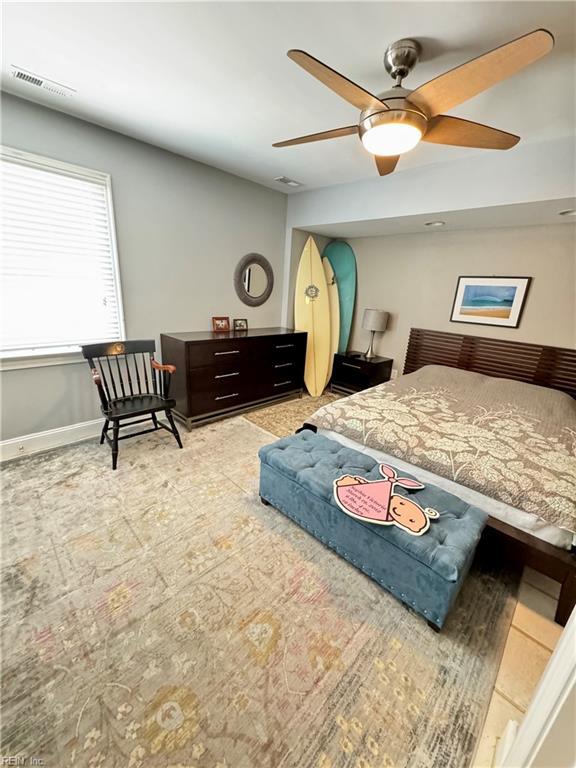 508 Virginia Dare Dr, Virginia Beach, VA 23451 - bedroom with a ceiling fan and baseboards