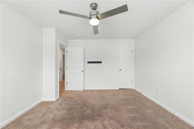 1506 Waltham Ln, Newport News, VA 23608 - carpeted spare room with baseboards and ceiling fan