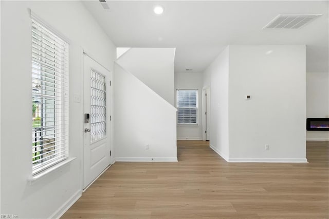 1506 Waltham Ln, Newport News, VA 23608 - entryway featuring light wood finished floors and recessed lighting