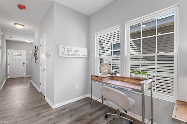 31 Bank St, Windsor, VA 23487 - home office with wood finished floors and baseboards