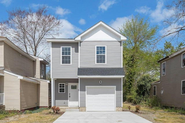 31 Bank St, Windsor, VA 23487 - view of front of home featuring an attached garage, driveway, and a shingled roof