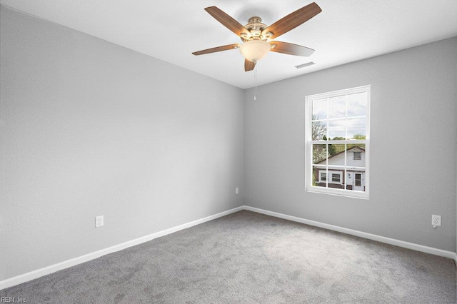 31 Bank St, Windsor, VA 23487 - spare room featuring carpet flooring and ceiling fan