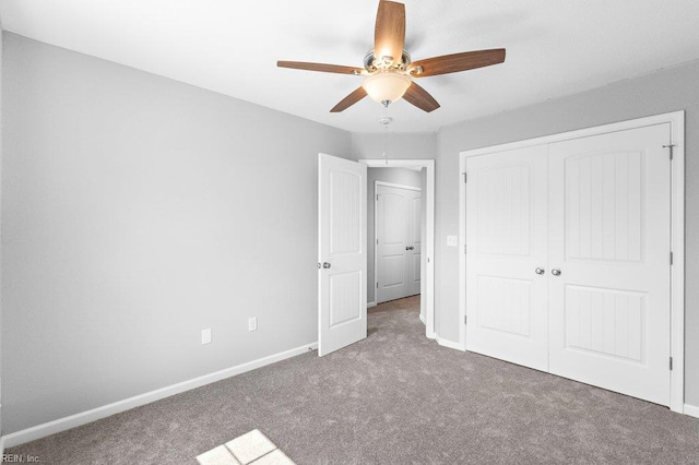 31 Bank St, Windsor, VA 23487 - unfurnished bedroom with carpet flooring, a closet, and ceiling fan
