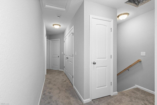 31 Bank St, Windsor, VA 23487 - corridor with carpet flooring and an upstairs landing