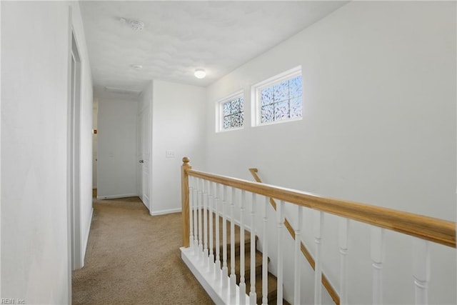 3494 Prices Fork Blvd, Suffolk, VA 23435 - corridor with an upstairs landing and carpet