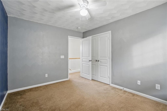 3494 Prices Fork Blvd, Suffolk, VA 23435 - unfurnished bedroom with carpet, a closet, and ceiling fan