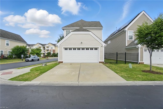 3494 Prices Fork Blvd, Suffolk, VA 23435 - view of front facade with a garage, driveway, and a residential view