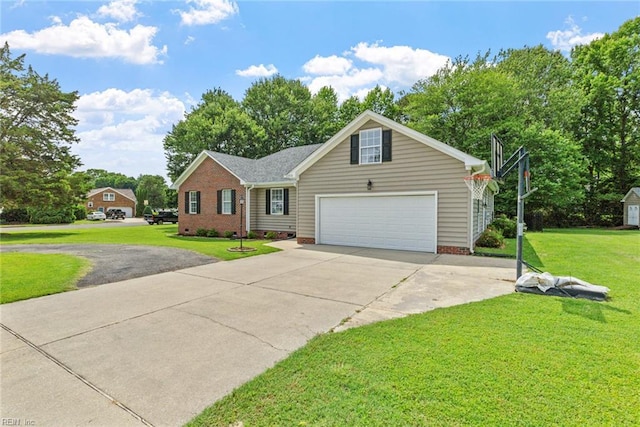 15110 Ashby Way, Carrollton, VA 23314 - view of front of home featuring driveway and a front lawn