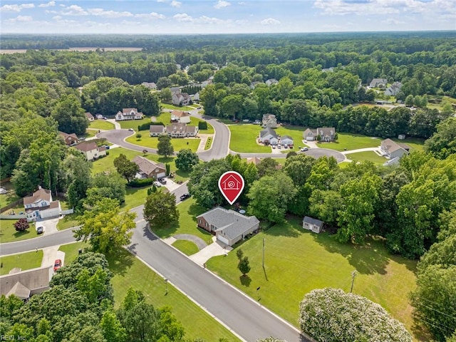 15110 Ashby Way, Carrollton, VA 23314 - aerial view of a heavily wooded area