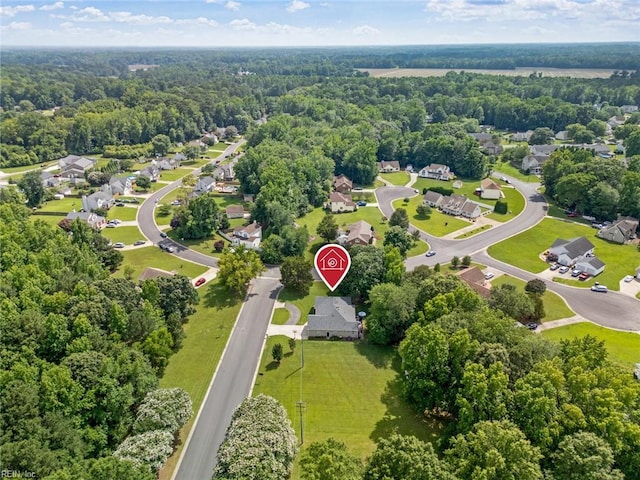 15110 Ashby Way, Carrollton, VA 23314 - aerial view of residential area with a heavily wooded area