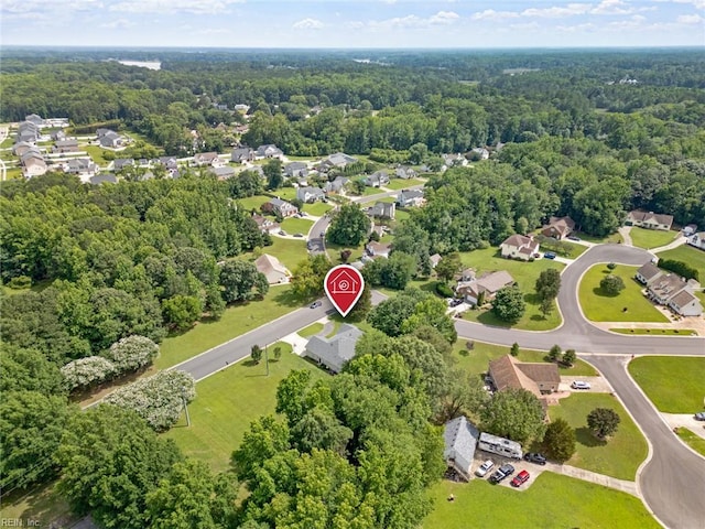 15110 Ashby Way, Carrollton, VA 23314 - aerial view of residential area featuring a forest