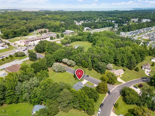 15110 Ashby Way, Carrollton, VA 23314 - bird's eye view of a heavily wooded area
